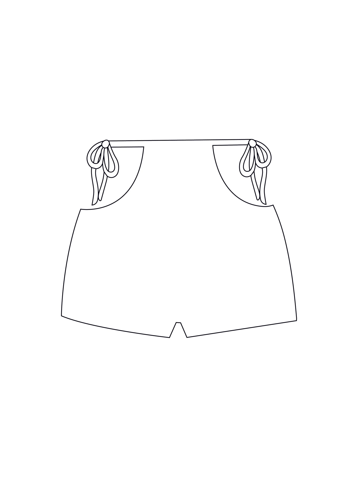Custom tie side short shorts (inc mesh options)