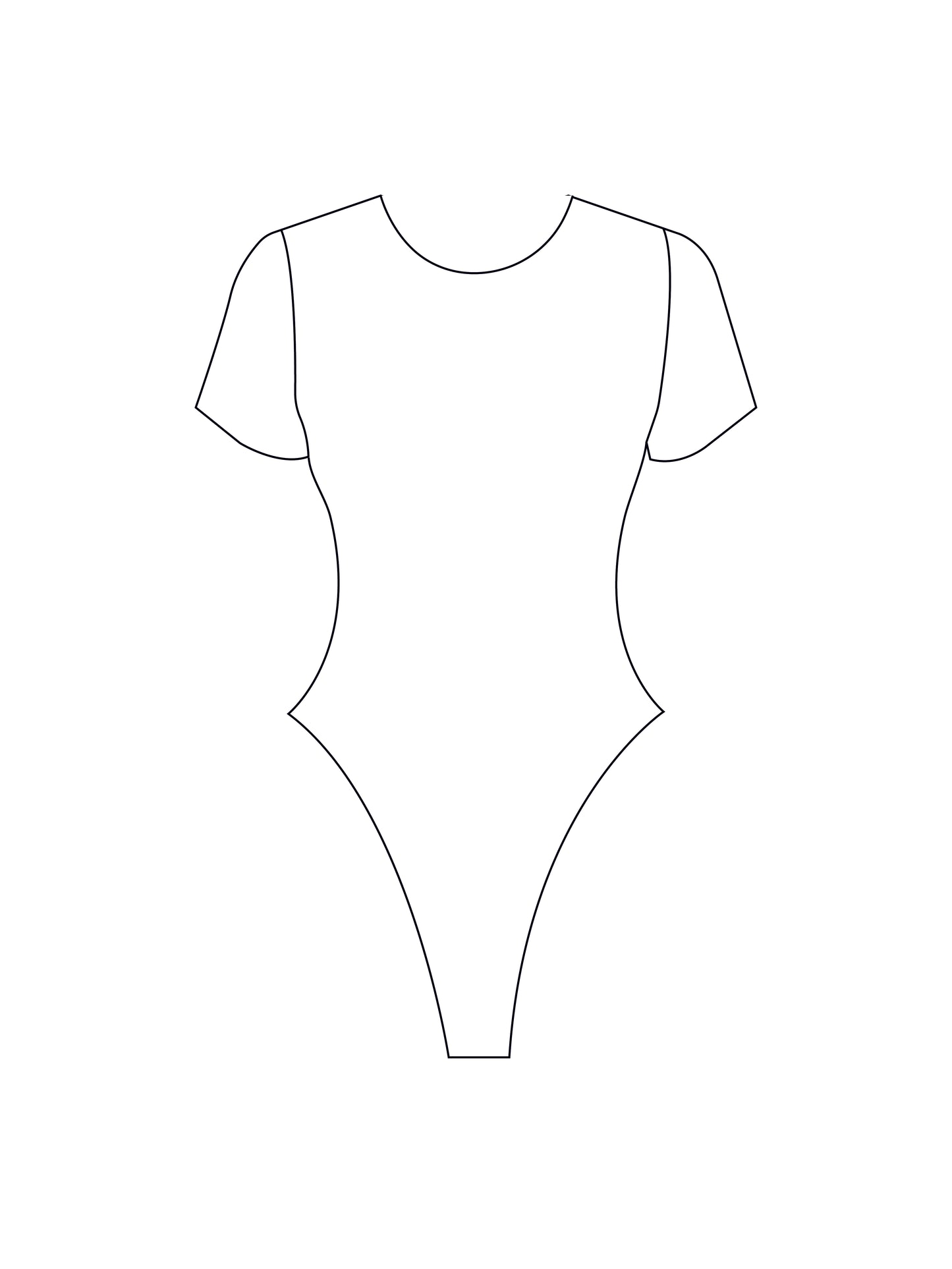 Custom tee bodysuit/swimsuit