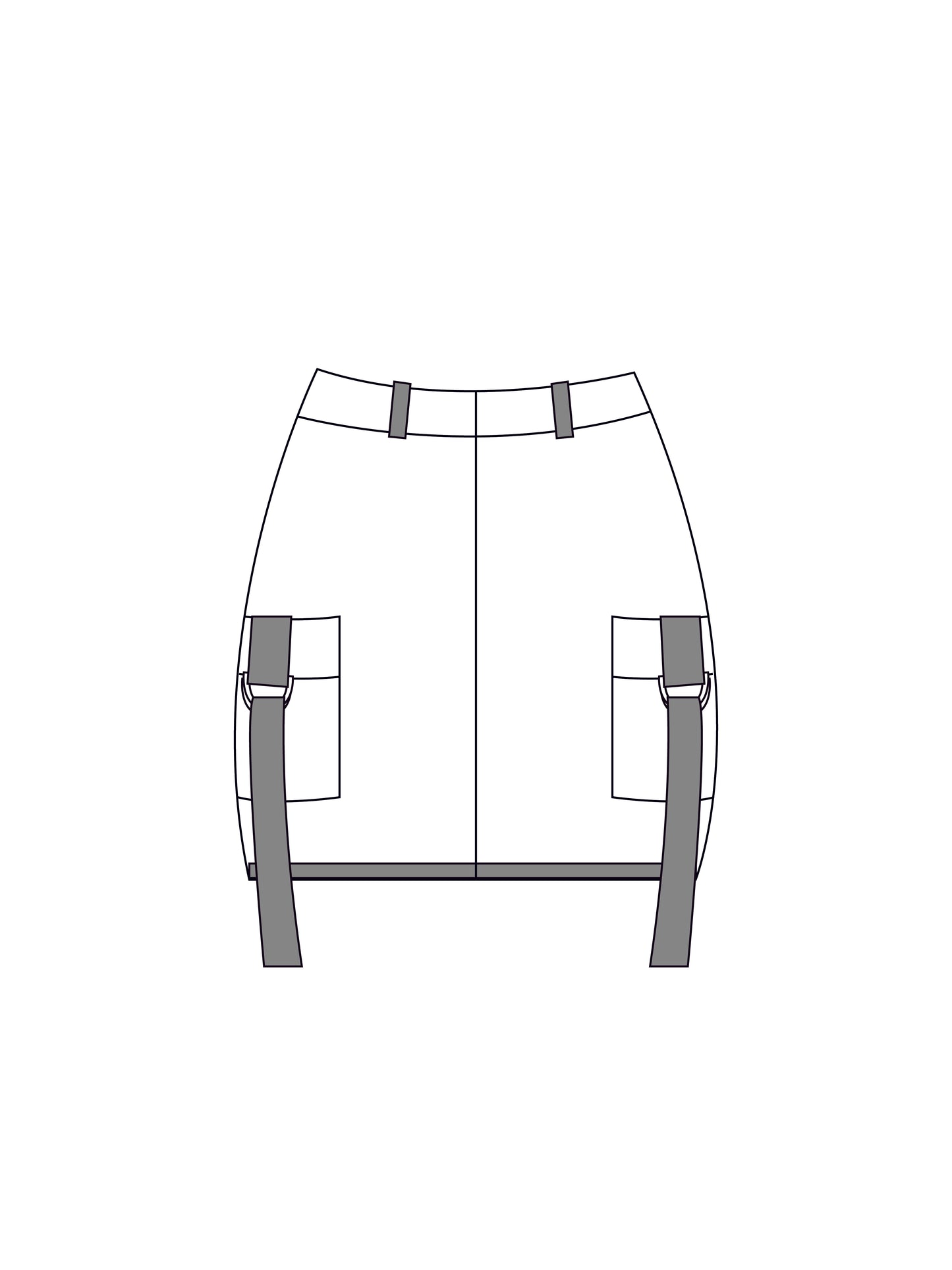 Custom cargo skirt