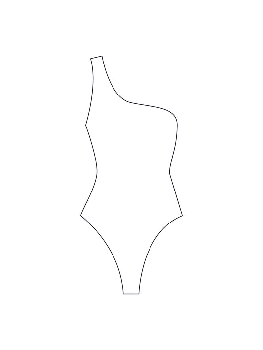 Custom one shoulder bodysuit/swimsuit