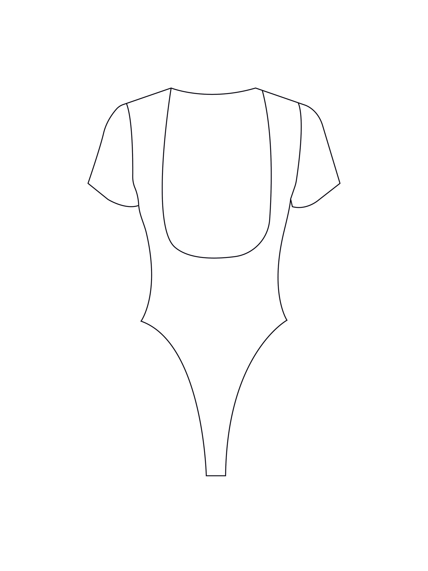 Custom tee bodysuit/swimsuit
