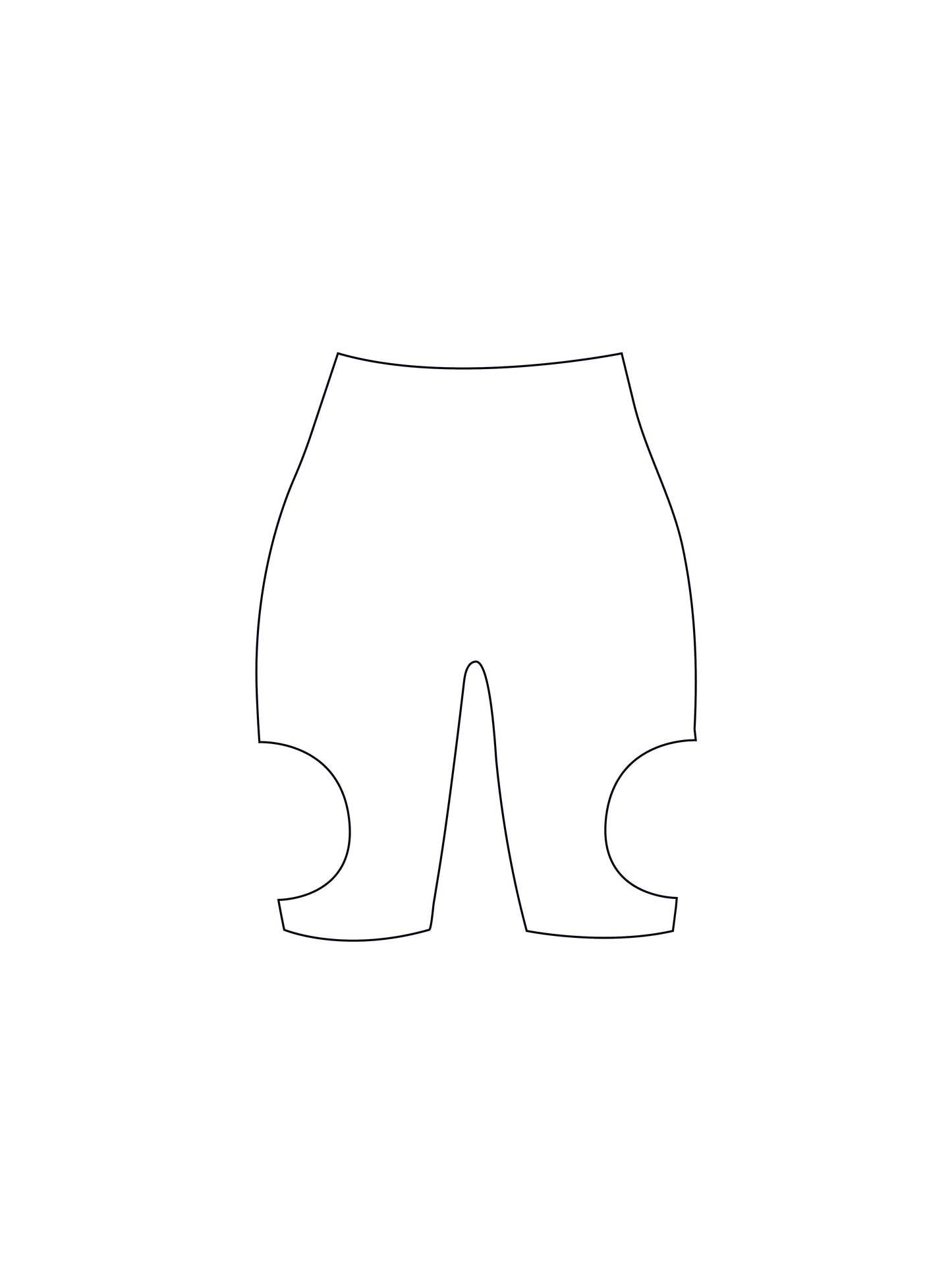 Custom cut out cycling shorts