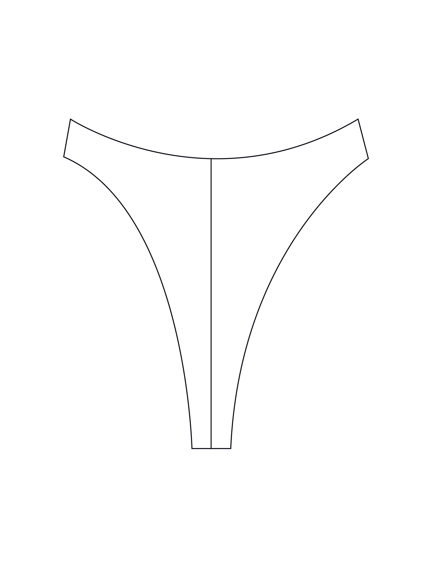 Custom half and half bikini bottoms