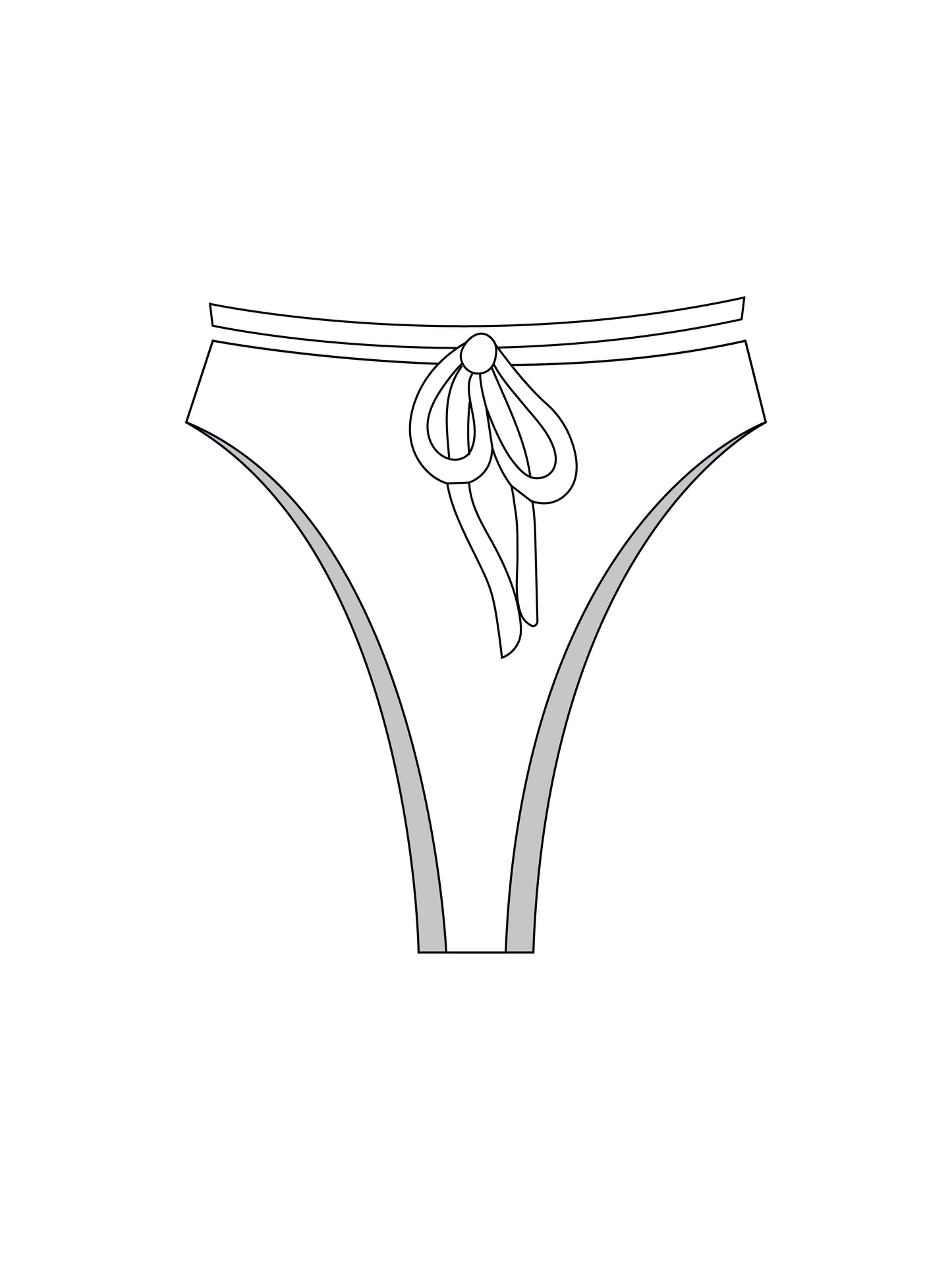 Custom multi-way tie bikini bottoms